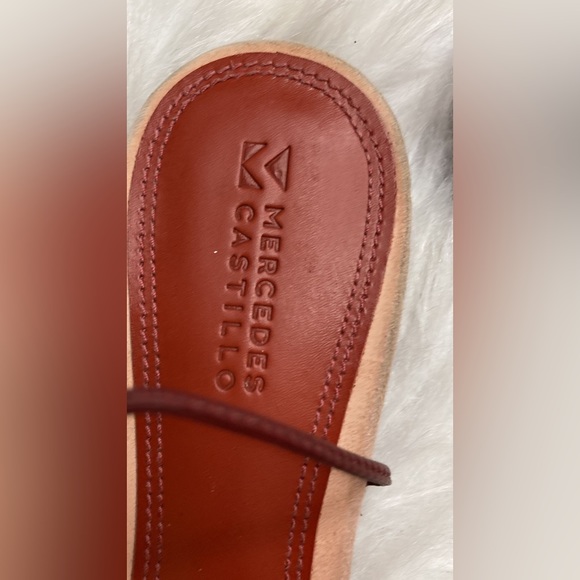 Mercedes Castillo Leather Sandals - Pink Sandals, Shoes - Picture 7 of 11